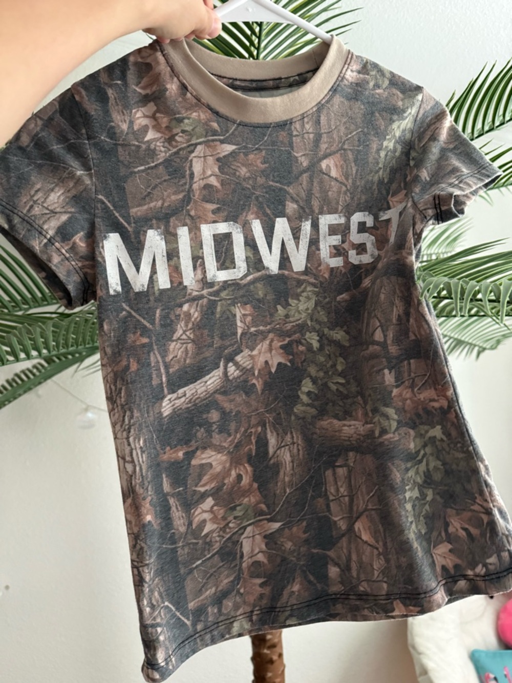 Buckle Brown and Green Camo "MIDWEST" Kids Tee